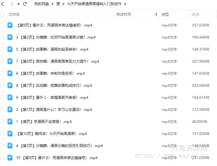 爱画漫画的小波音今天开始画漫画零基础入门到创作【画质高清只有视频】