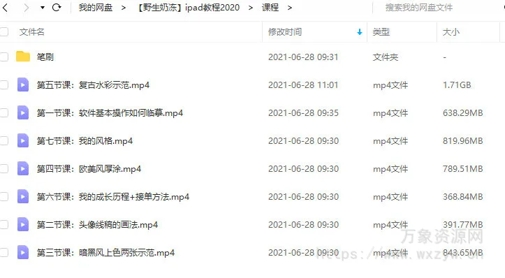 野生奶冻ipad插画课2020【画质高清】