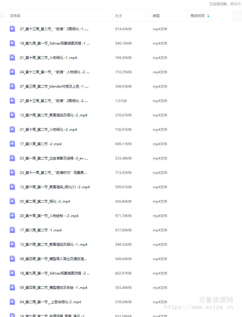 Viting2D&3D辅助插画班第2期2025结课【画质不错只有视频】