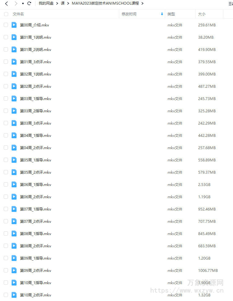 MAYA2023绑定技术ANIMSCHOOL课程【画质高清只有视频】