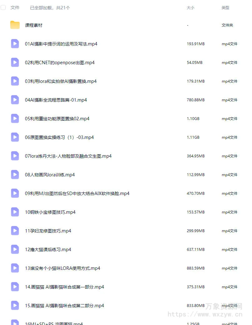 AI摄影高阶技法金在在AIGC2024【画质高清有大部分素材】
