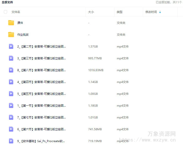 安言若软萌Q版&清新色彩团练第1期2024【画质不错有课件】