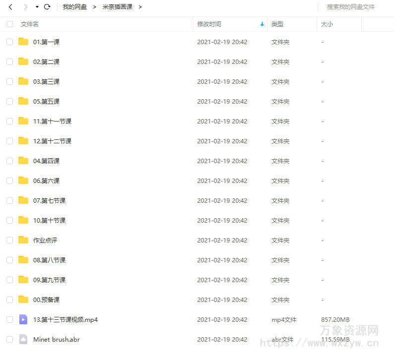 米奈Minet板绘插画课第8期【画质高清有课件和笔刷】