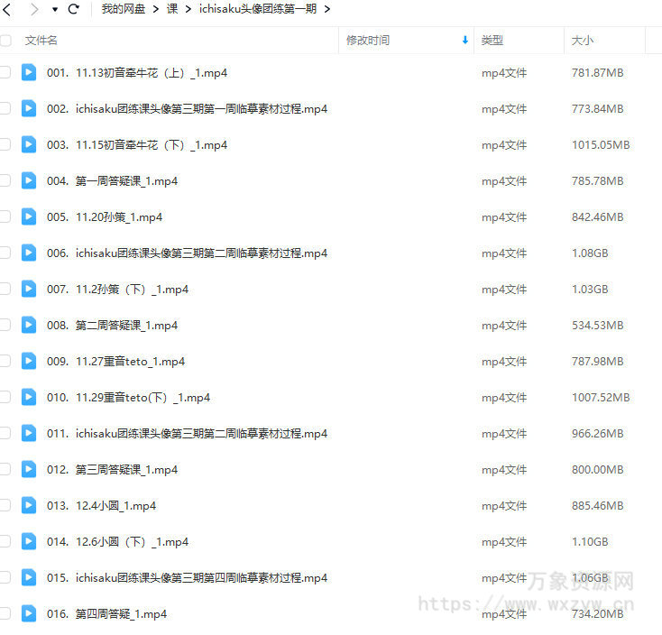 头像团练第1期2023年【画质高清只有视频】