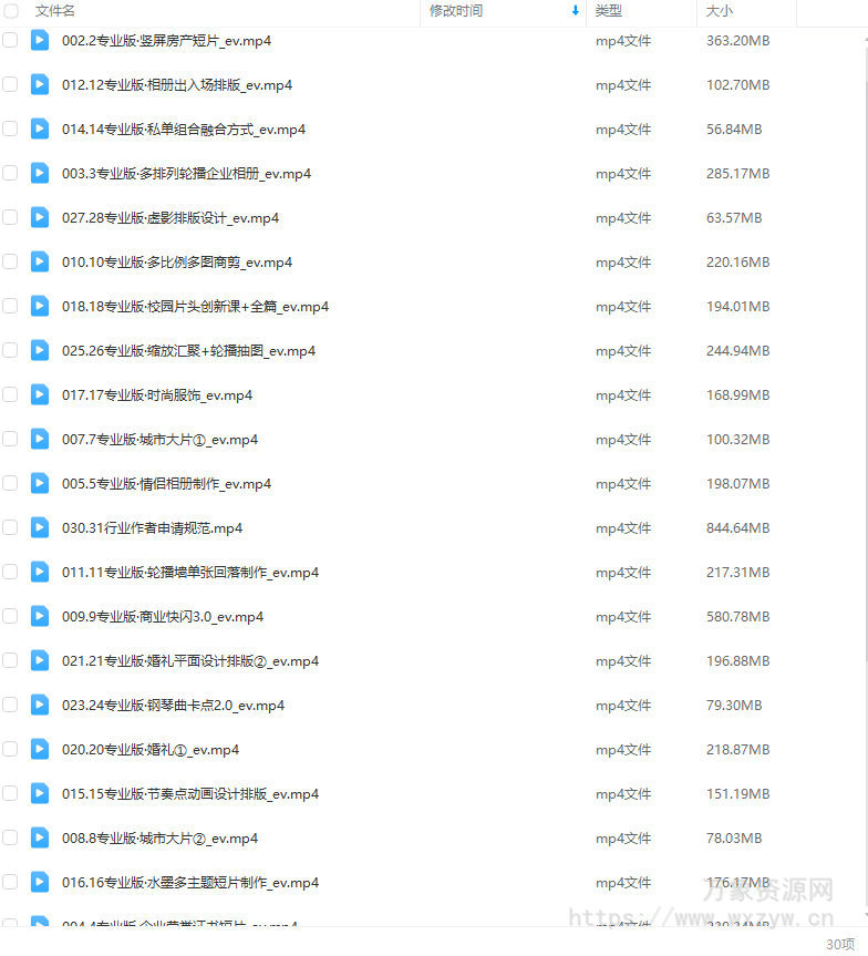 全能剪辑创作人剪映专业版实操系统训练营2023【画质高清有部分素材】