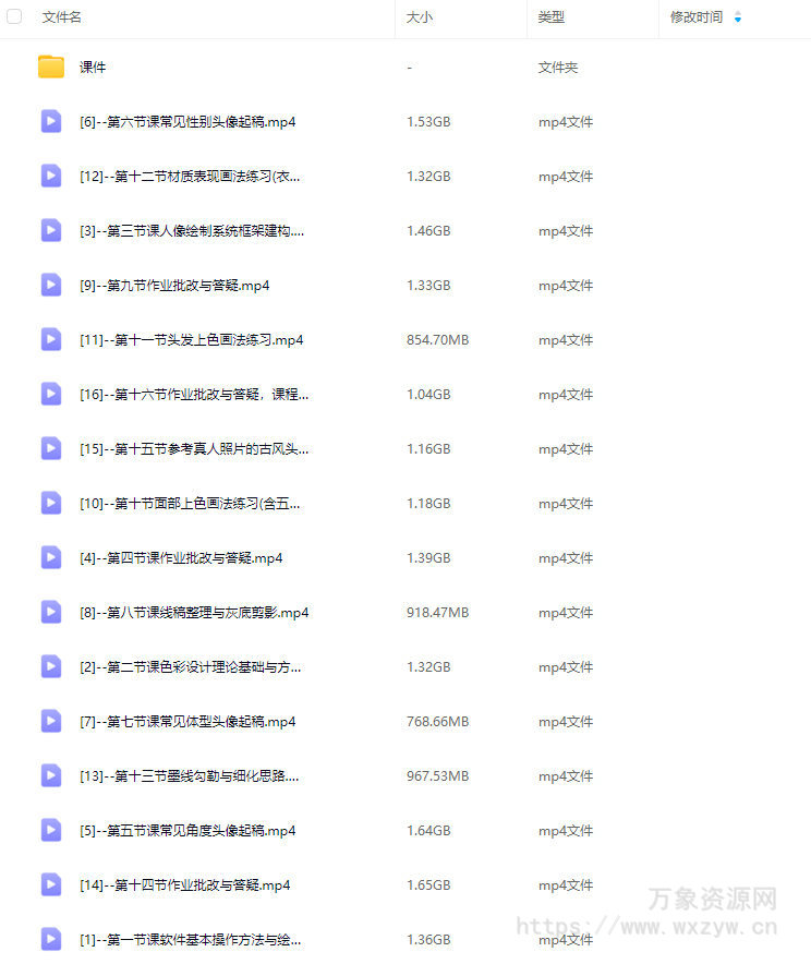 小山樱食水墨淡彩古风头像系统课2025【画质高清有课件】