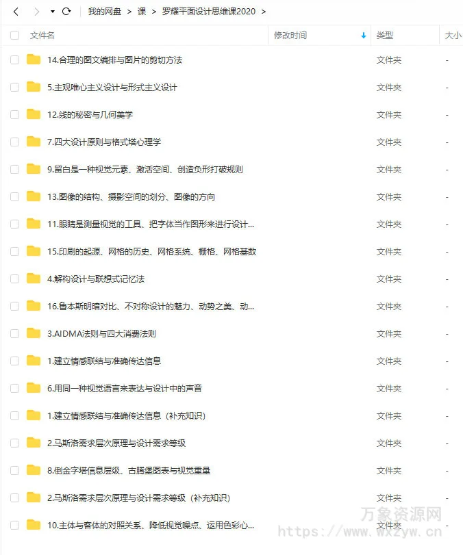 罗耀平面设计思维课2020年3月结课【画质高清只有视频】