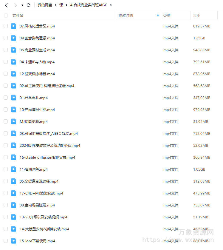 巧匠AI合成商业实战班2023年AIGC课程【画质高清只有视频】
