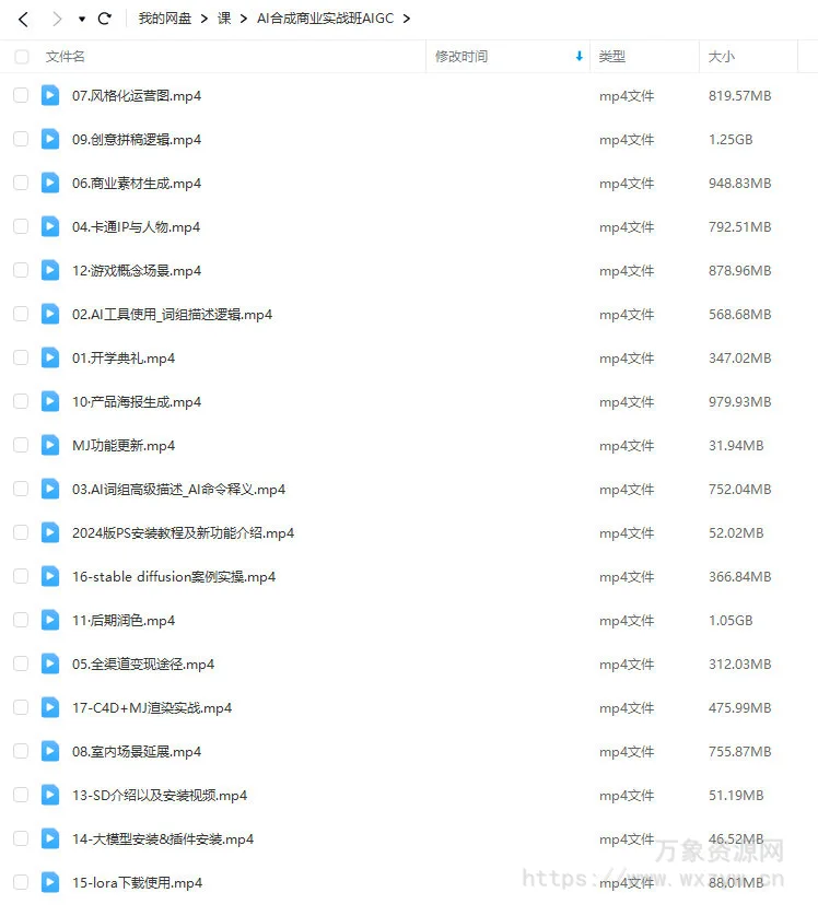 巧匠AI合成商业实战班2023年AIGC课程【画质高清只有视频】