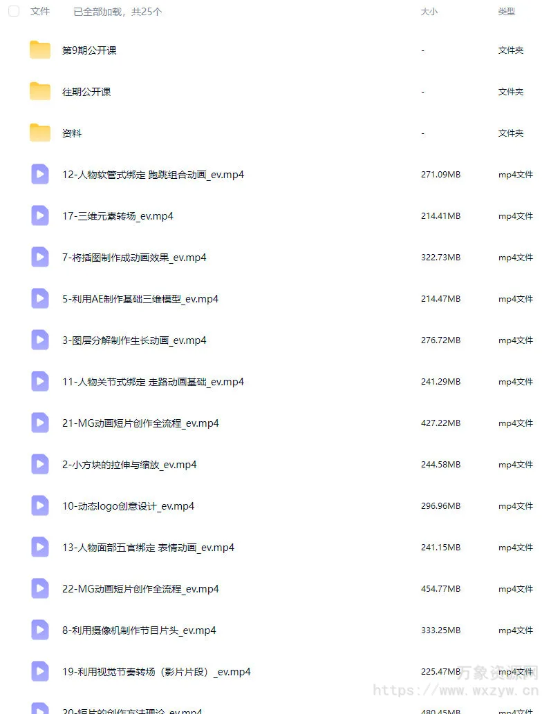 魏编AE-MG动画第9期2024【画质高清有大部分素材】