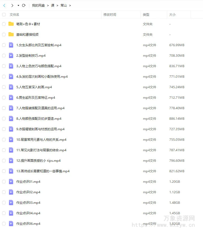 常山2022年二次元伪厚涂头像特训班第三期【画质一般有笔刷素材】