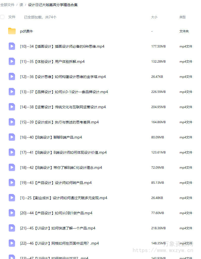 设计日记大咖嘉宾分享精选合集2021年【画质一般有大部分pdf课件】