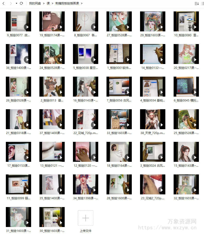 刺痛我板绘iPad插画班【画质不错只有视频】