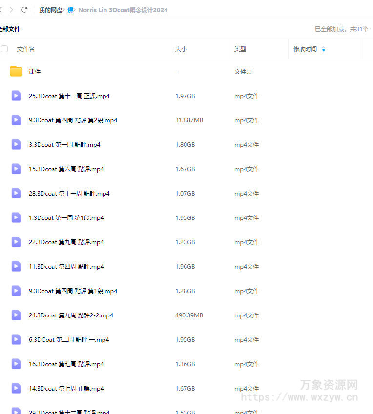 Norris Lin 3Dcoat概念设计2024年1月结课【画质高清有素材】