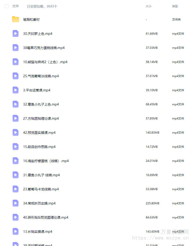 猫以橙IPAD零基础无属性文创课2025【画质高清有笔刷素材】