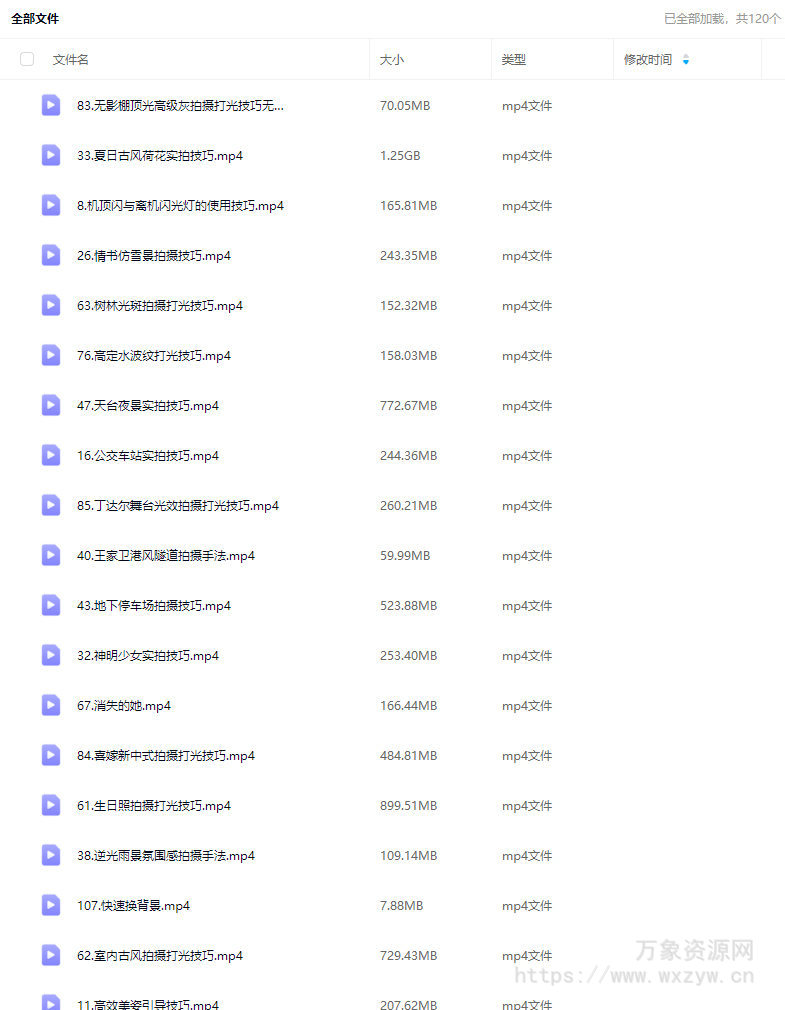 徐尚人像摄影全能班硬核摄影教学2024【画质高清只有视频】