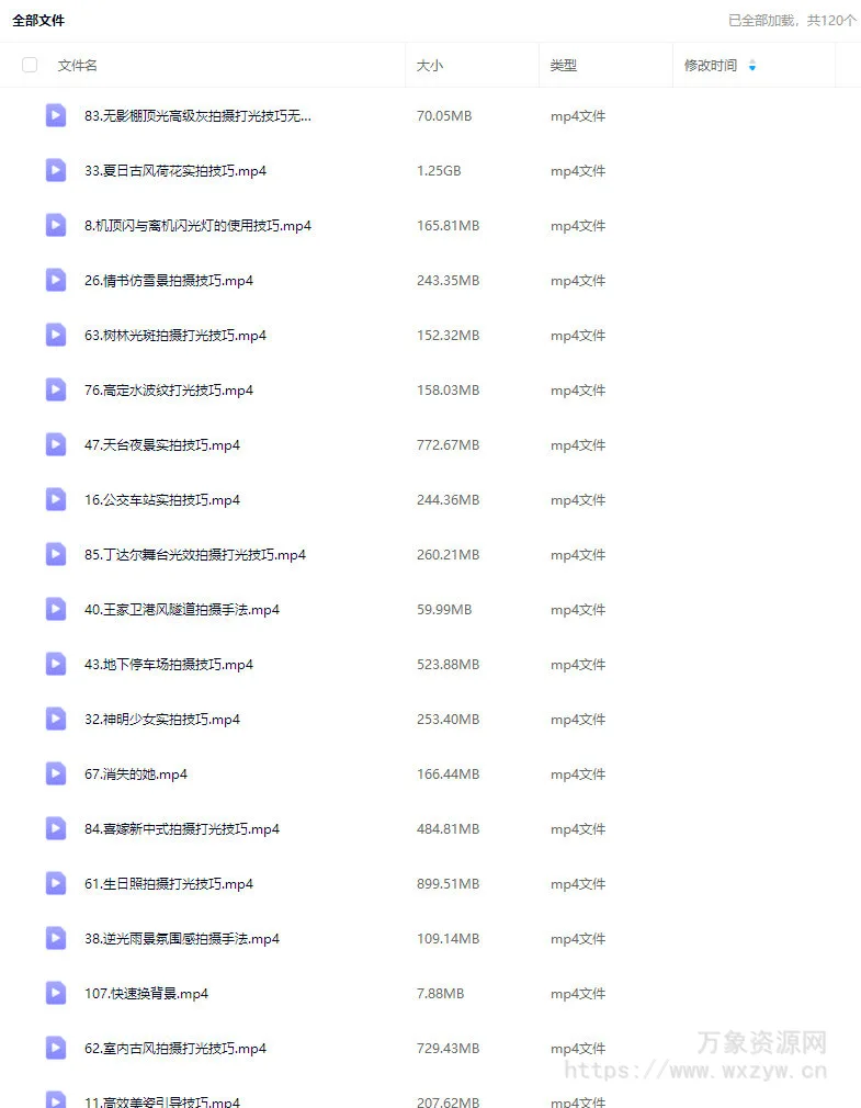 徐尚人像摄影全能班硬核摄影教学2024【画质高清只有视频】