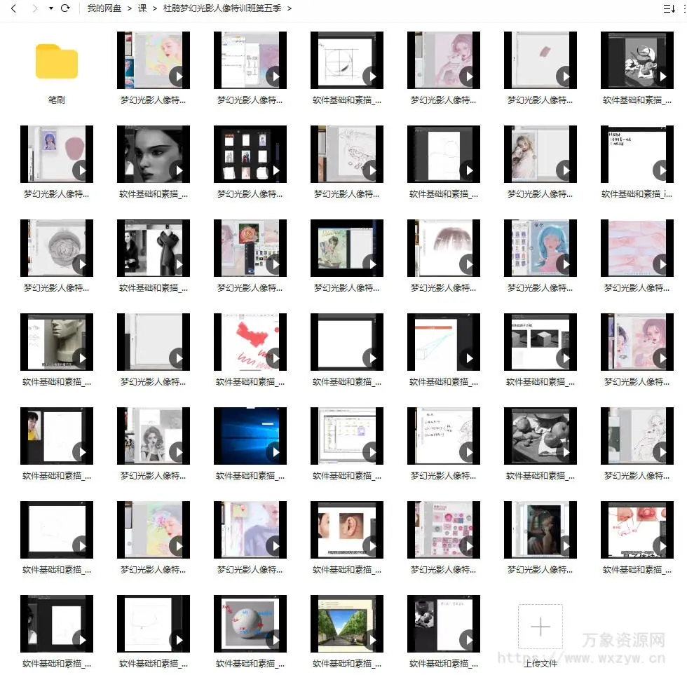 杜鹃2022年梦幻光影人像特训班第五季ipad插画课【画质还行有笔刷】