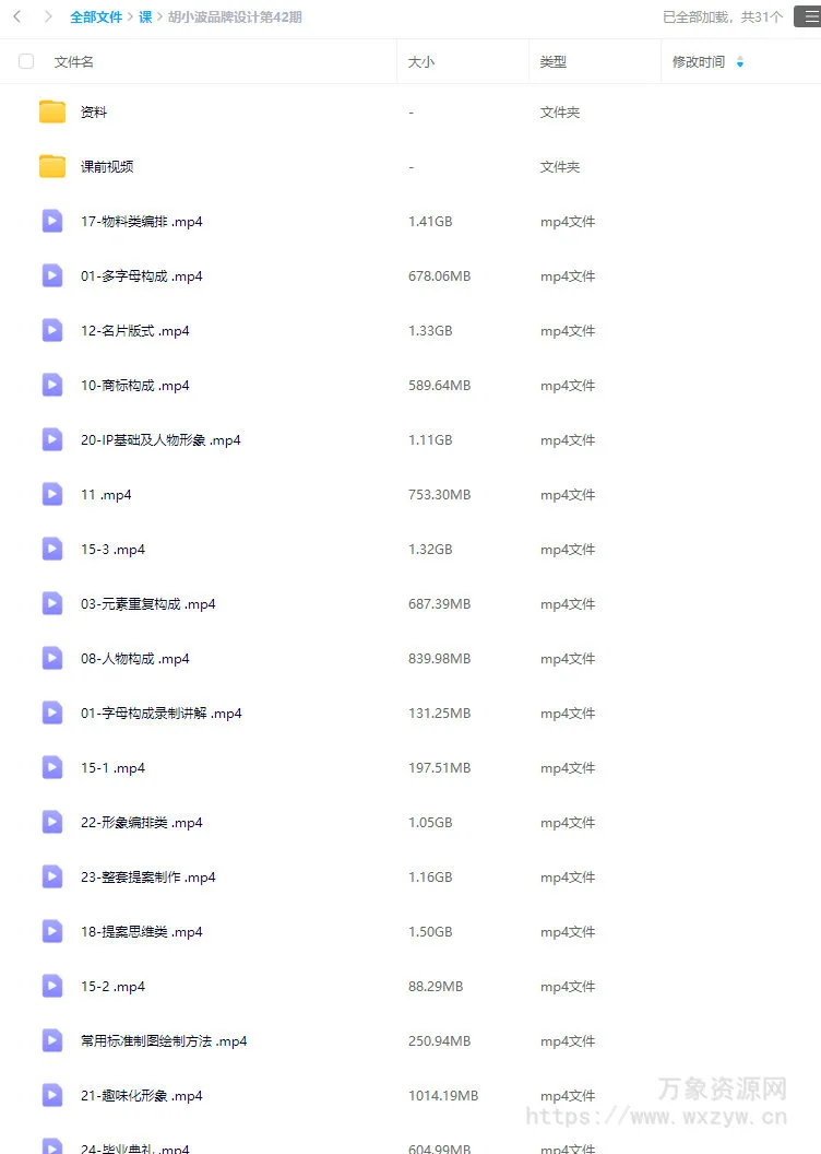 胡晓波品牌设计第42期2024【画质高清有大部分素材】