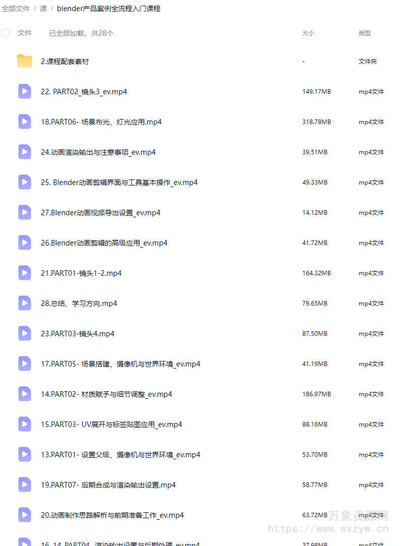 云尚教育Blender产品案例全流程入门课程2024【画质高清有素材】