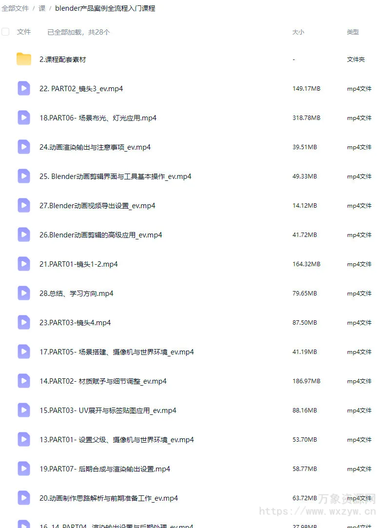 云尚教育Blender产品案例全流程入门课程2024【画质高清有素材】