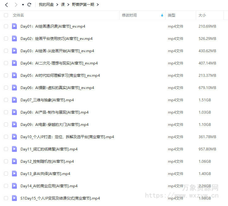 野菩萨AI绘画第1期2023【画质高清只有视频】