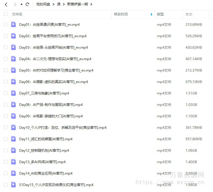 野菩萨AI绘画第1期2023【画质高清只有视频】