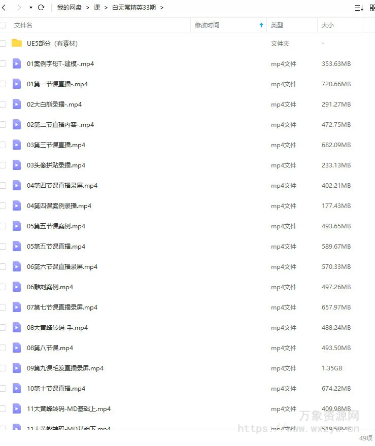 【缺】白无常精英班第33期2022年C4DR25+UE5【画质高清有大部分素材】