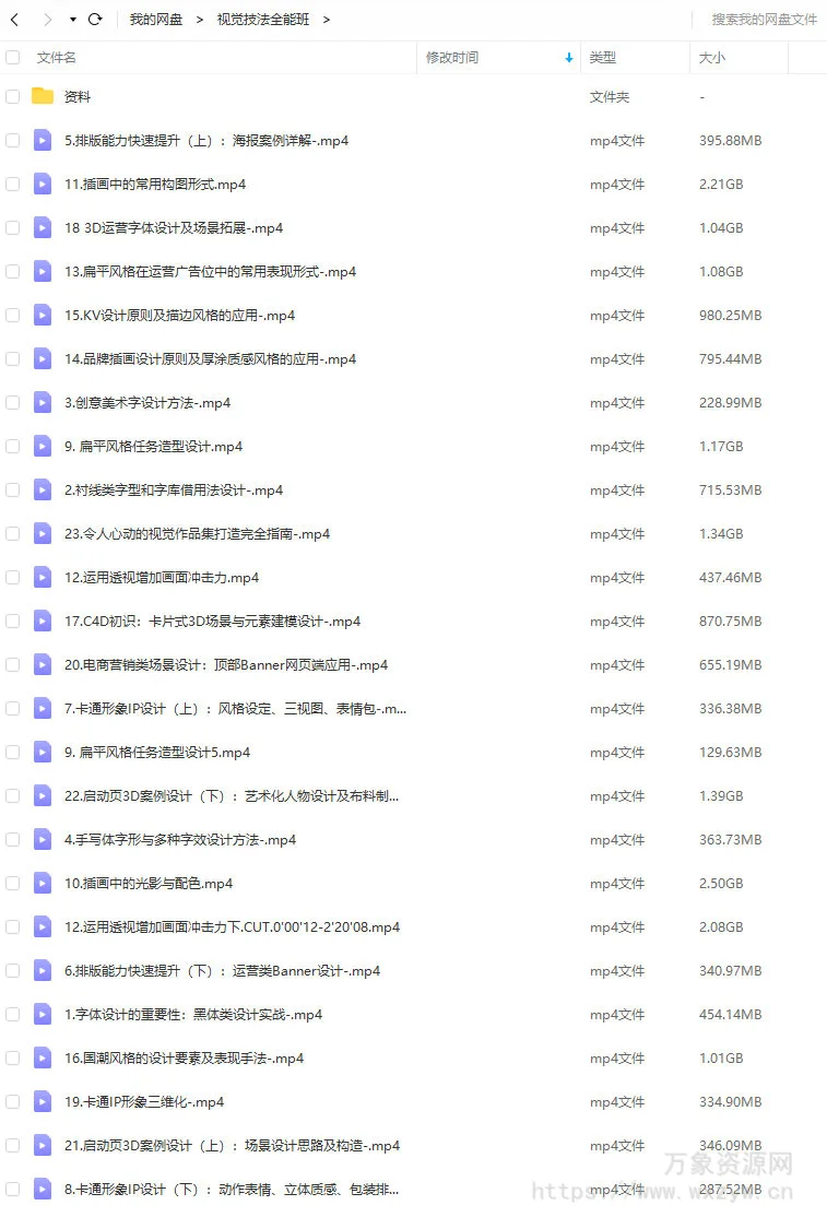 视觉技法全能班2021年5月结课艾琦杨成林【画质高清有素材】