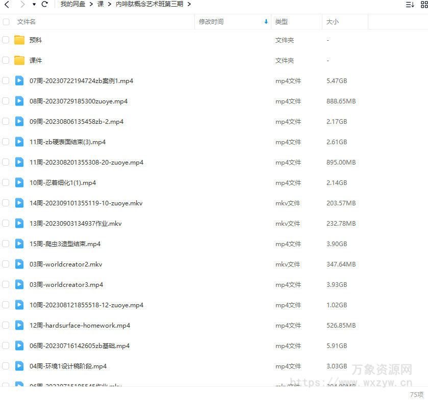 内啡肽概念设计艺术班第3期2023年【画质不错有大部分素材】