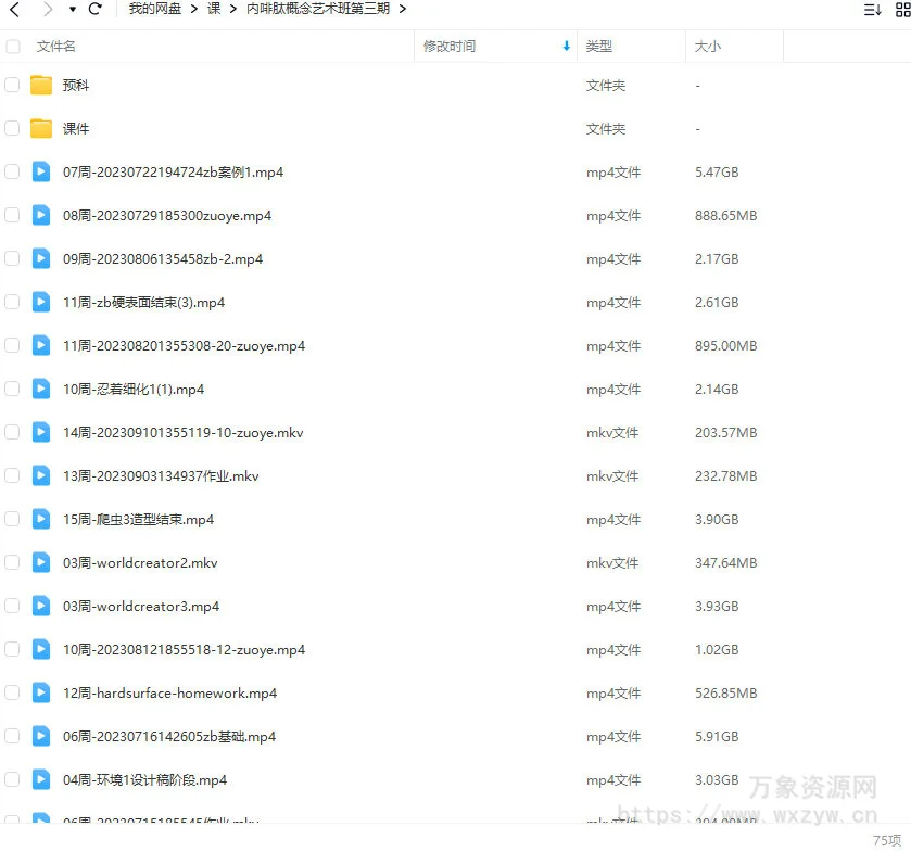 内啡肽概念设计艺术班第3期2023年【画质不错有大部分素材】