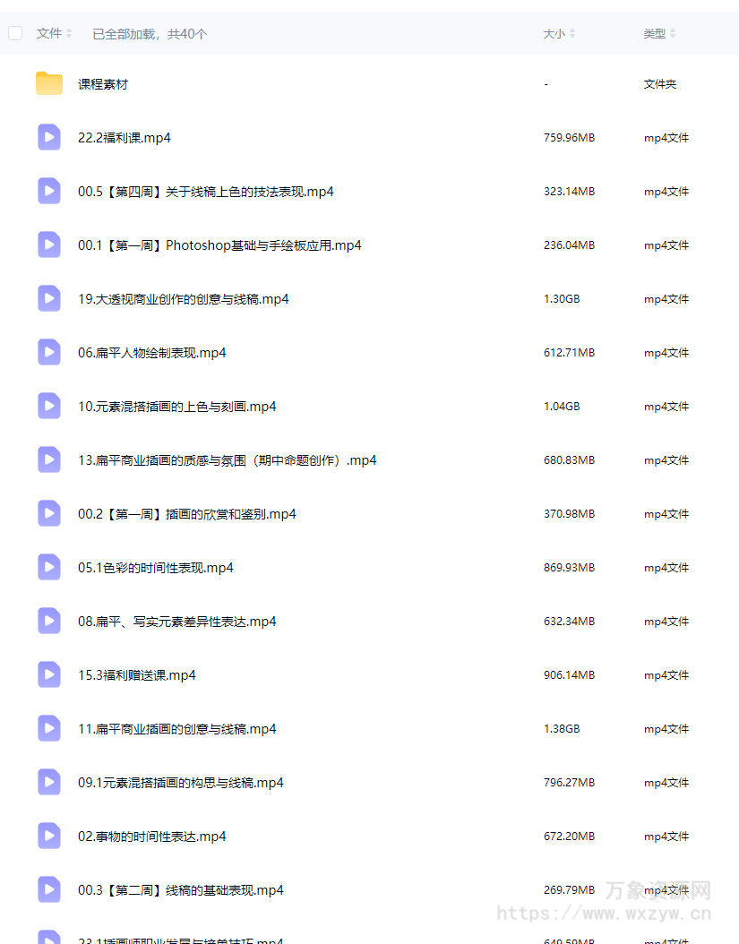 冯渡商业插画实战进阶班【画质高清有素材】