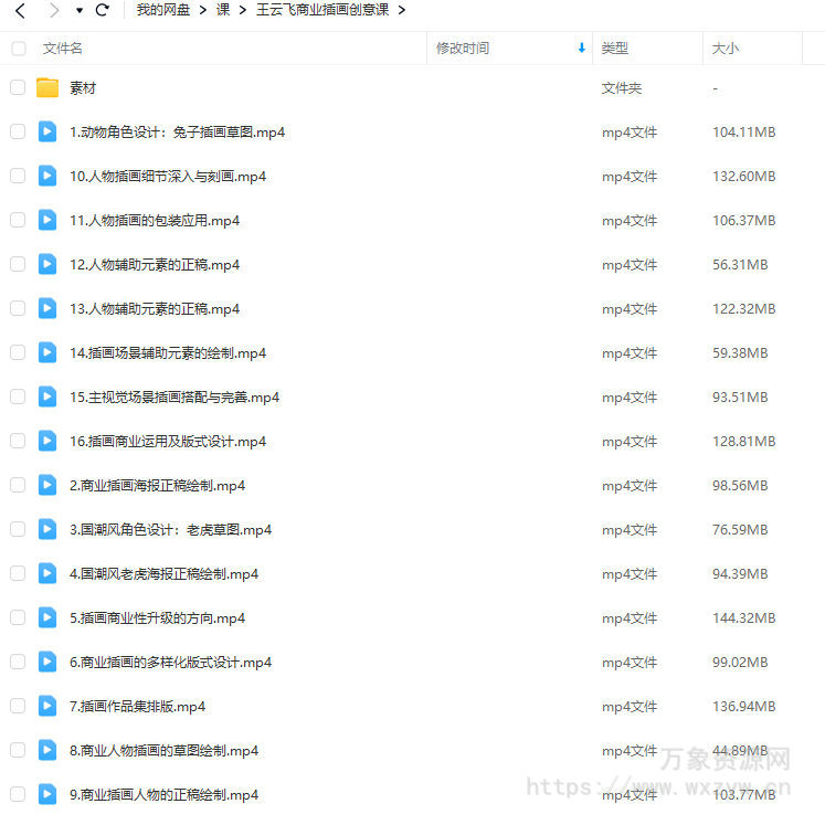 王云飞商业插画创意课【画质高清有素材】