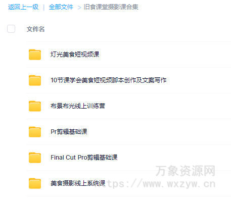 旧食课堂摄影课大合集【画质还行只有视频】