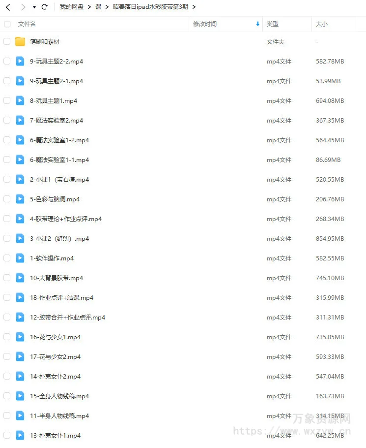 昭春落日ipad水彩胶带第3期2023【画质不错有笔刷和素材】