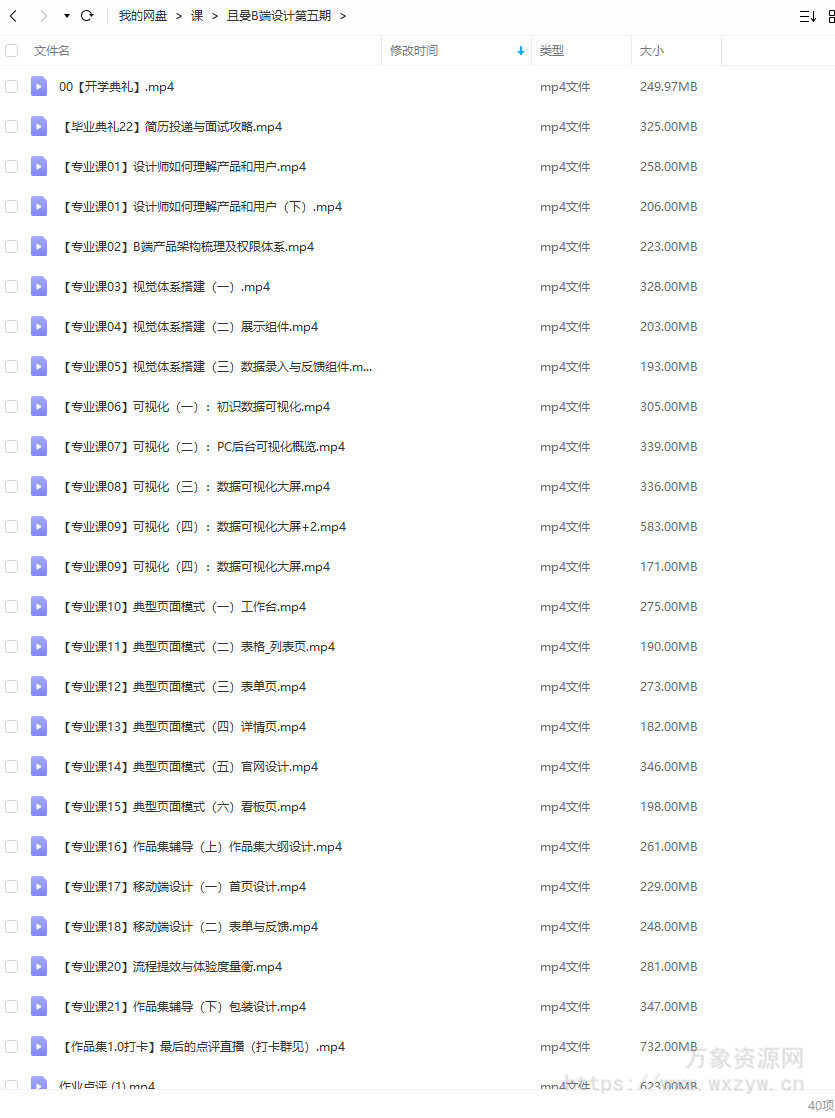 且曼第5期B端产品设计2021年12月结课【画质高清只有视频】