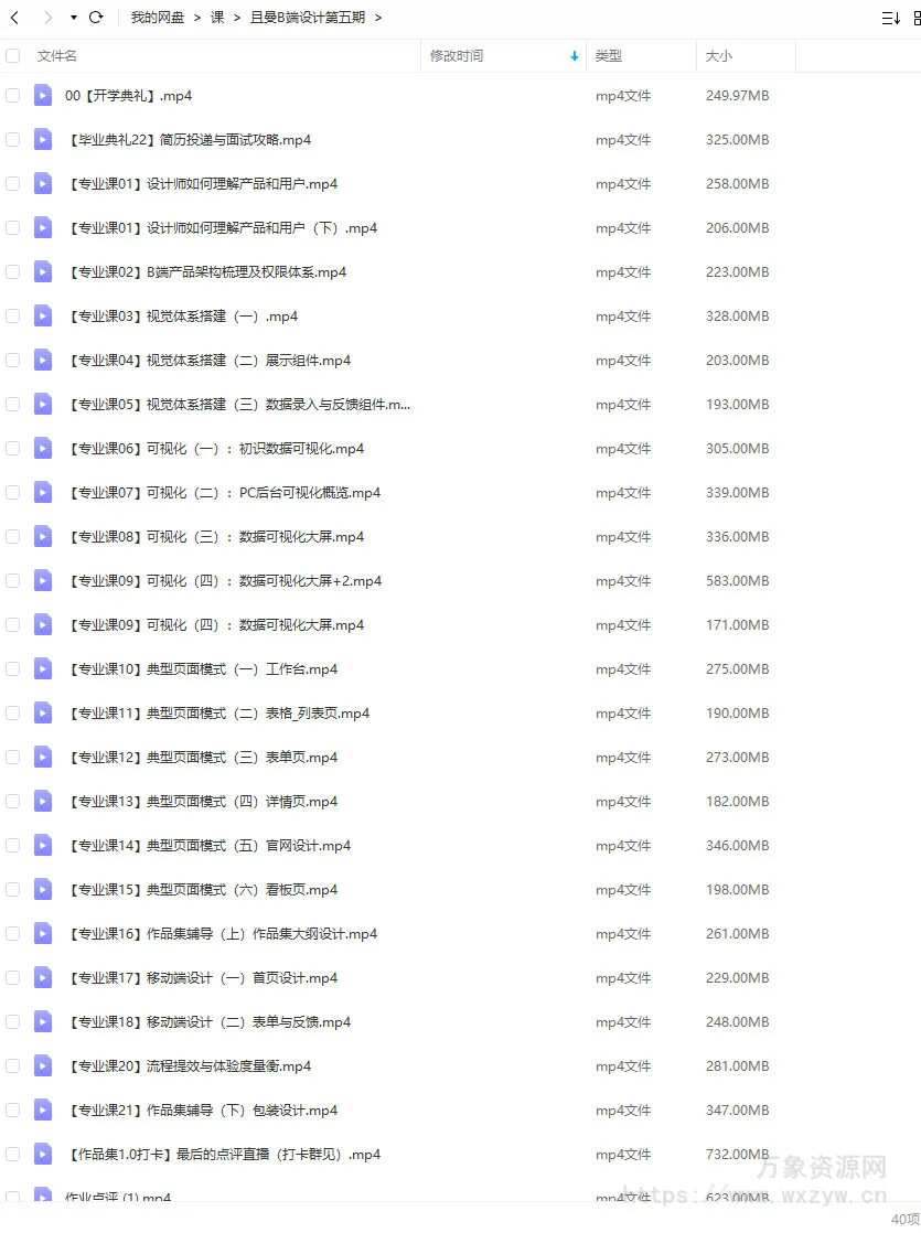 且曼第5期B端产品设计2021年12月结课【画质高清只有视频】