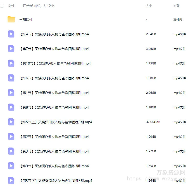 土味叉烧煲第3期Q版人物与色彩团练2025【画质不错有课件】