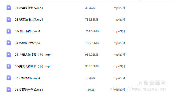 今日有学创意贴纸插画少女感人物特训班2022【画质高清只有视频】