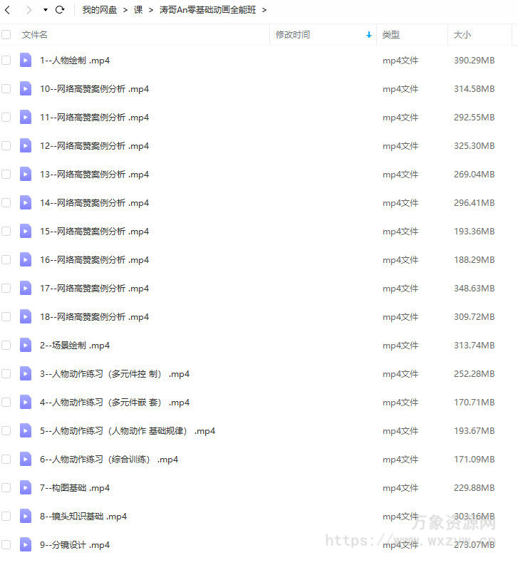 涛哥An零基础动画全能班2022【画质高清只有视频】