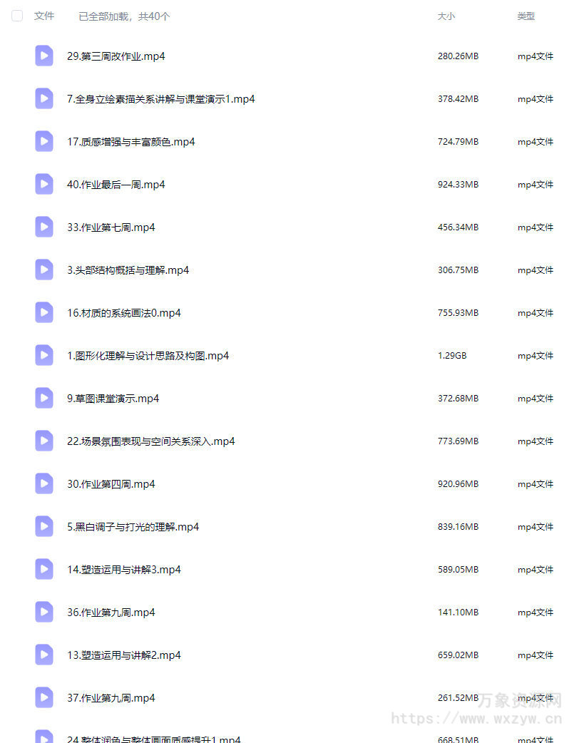 狸花社厚涂插画精品班2025【画质不错只有视频】