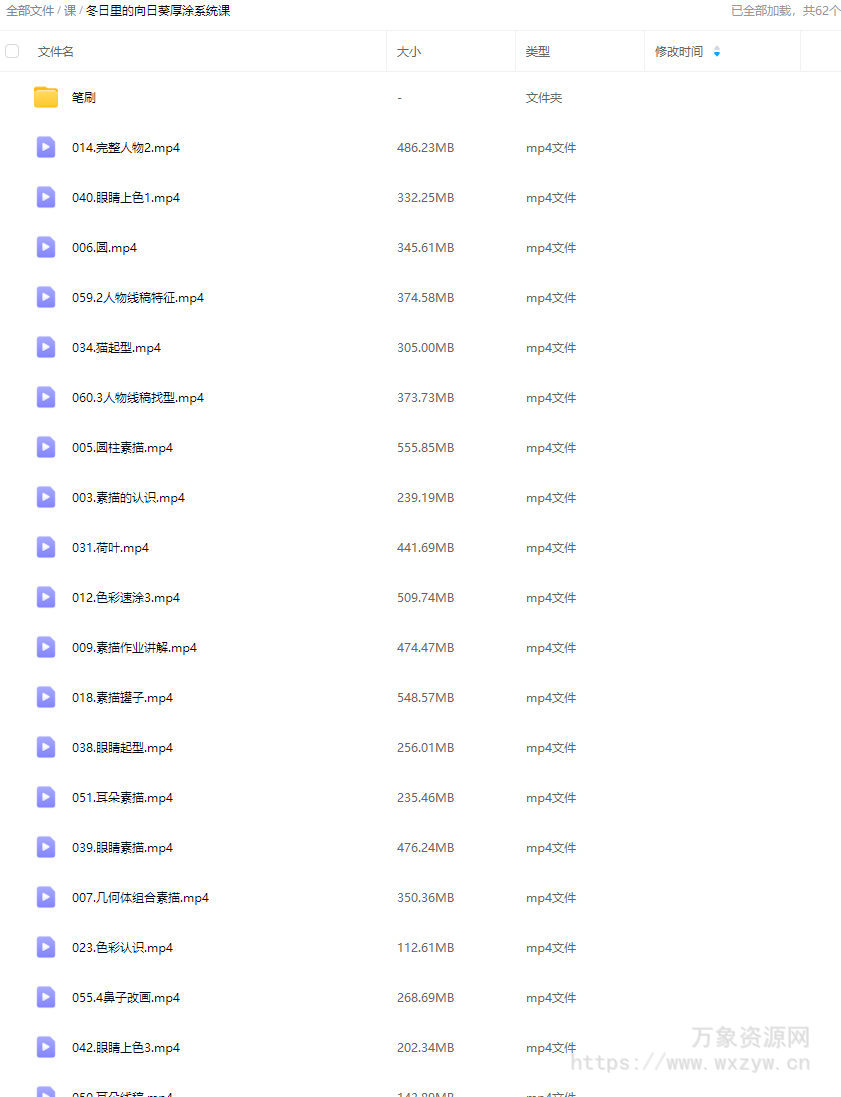 冬天里的向日葵厚涂系统课2025【画质高清有笔刷】