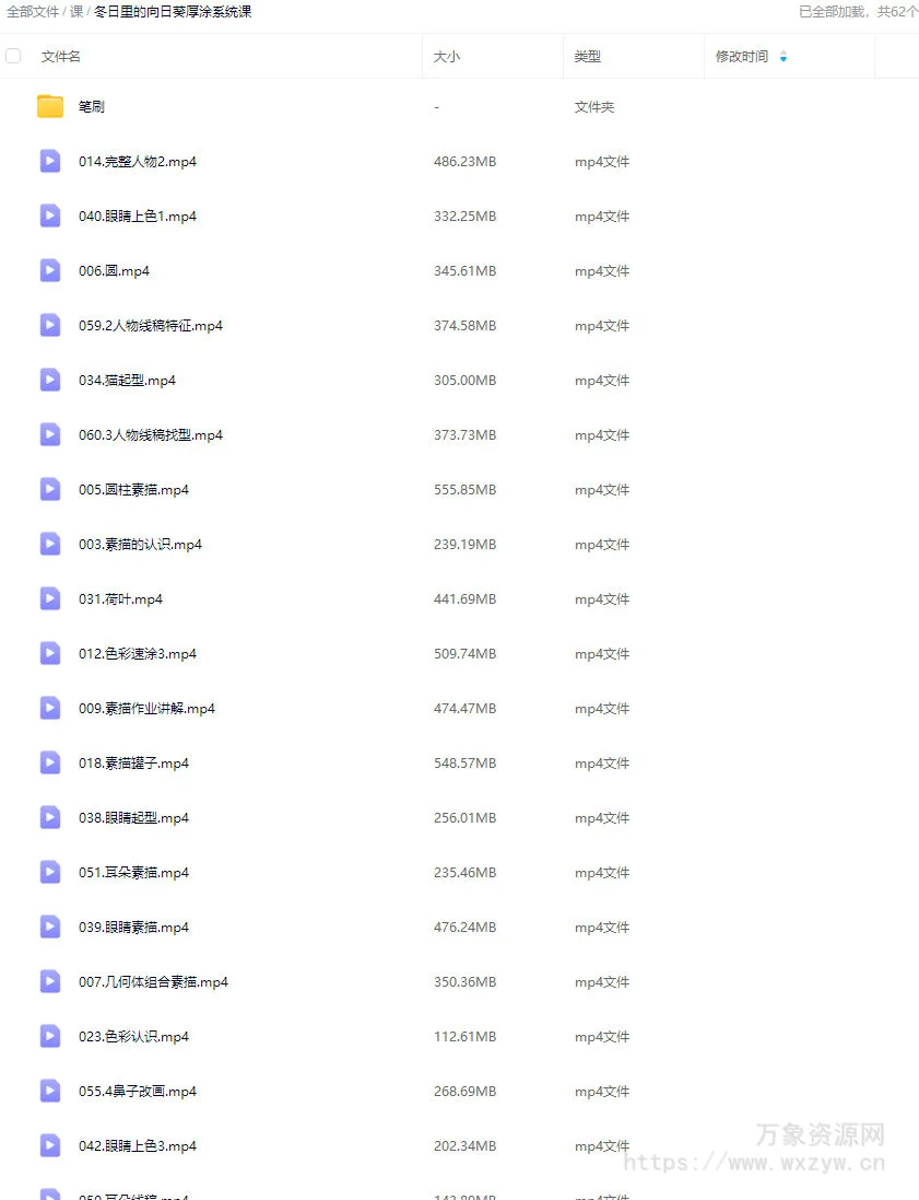 冬天里的向日葵厚涂系统课2025【画质高清有笔刷】