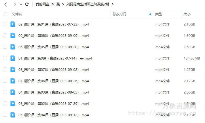 【缺课】刘昆昆商业插画进阶课2023年第2期【画质还行只有视频】