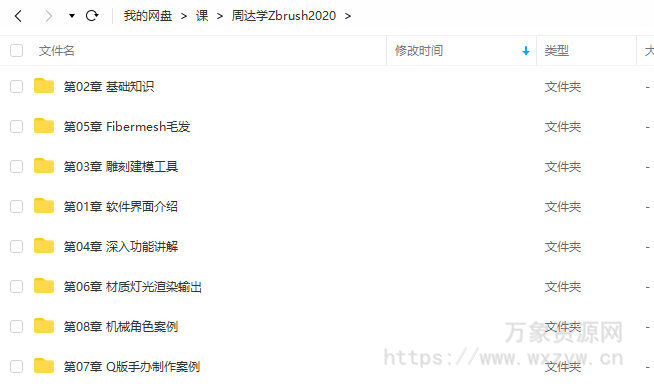 周达学Zbrush2020入门教程【画质还行只有视频】