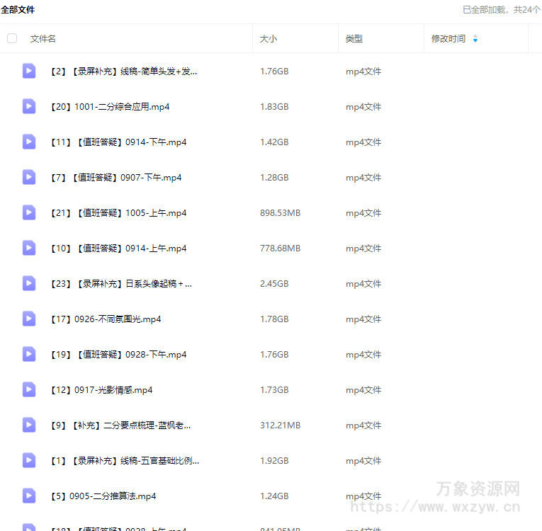 光翼二分光影专项训练第1期2024【画质高清只有视频】