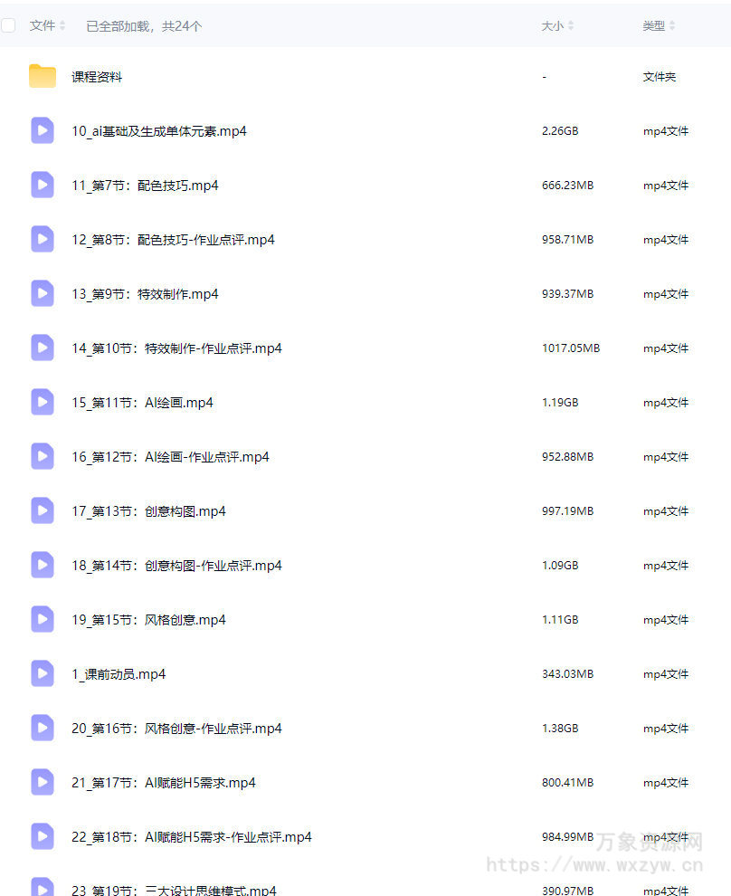 慢热&菜心视觉2.0第11期2024年结课【画质高清有部分素材】