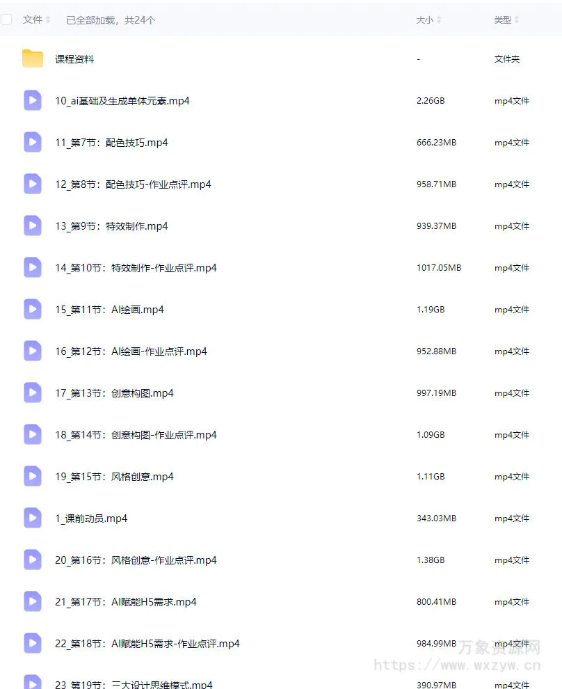 慢热&菜心视觉2.0第11期2024年结课【画质高清有部分素材】