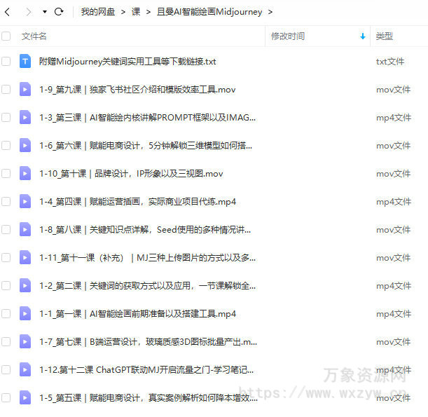 【缺课】且曼AI智能绘画Midjourney 2023年【画质高清只有视频】