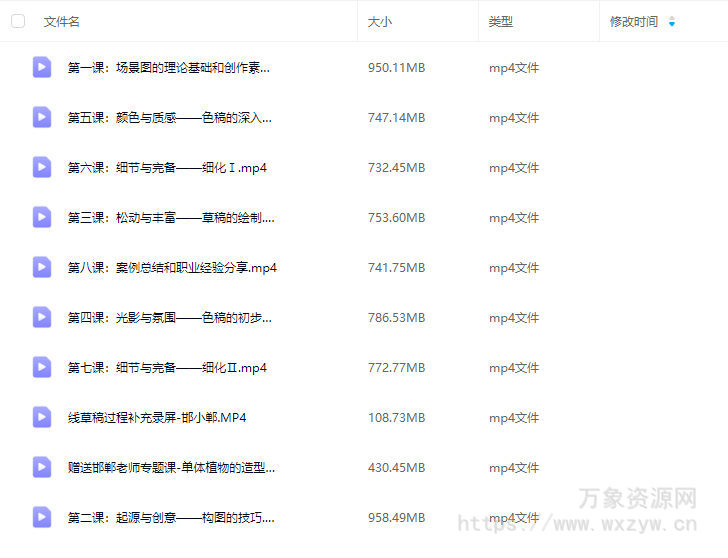 邯小郸基础向色彩场景创作插画班第3期2024【画质高清只有视频】